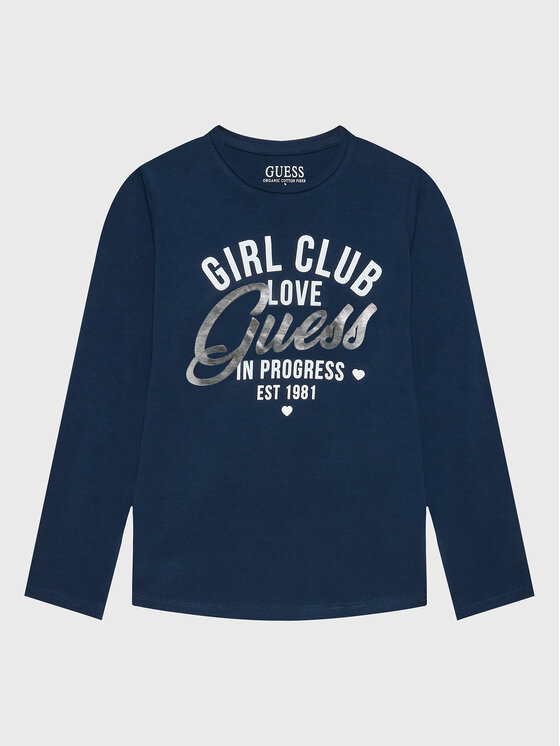 Guess Guess Blūze J3RI27 K6YW1 Zils Regular Fit