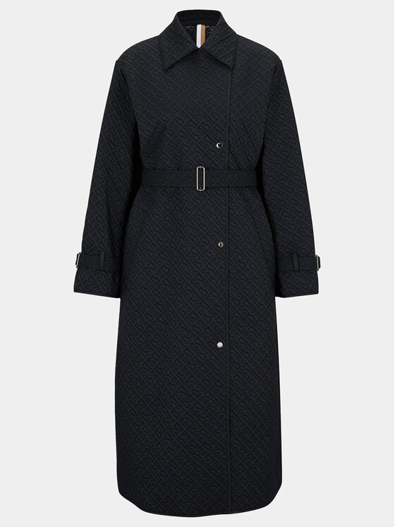 BOSS Boss Trench Pelkate 50494220 Crna Regular Fit