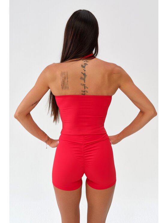 ROUGH RADICAL ROUGH RADICAL Szorty sportowe ZOYA PUSH-UP SHORTS Czerwony Slim Fit