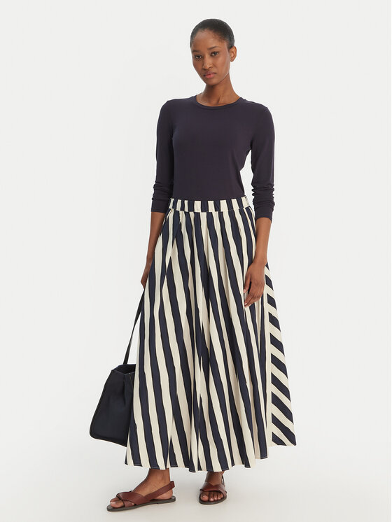 Weekend Max Mara Weekend Max Mara Spódnica midi Duomo 2615101022 Granatowy Regular Fit