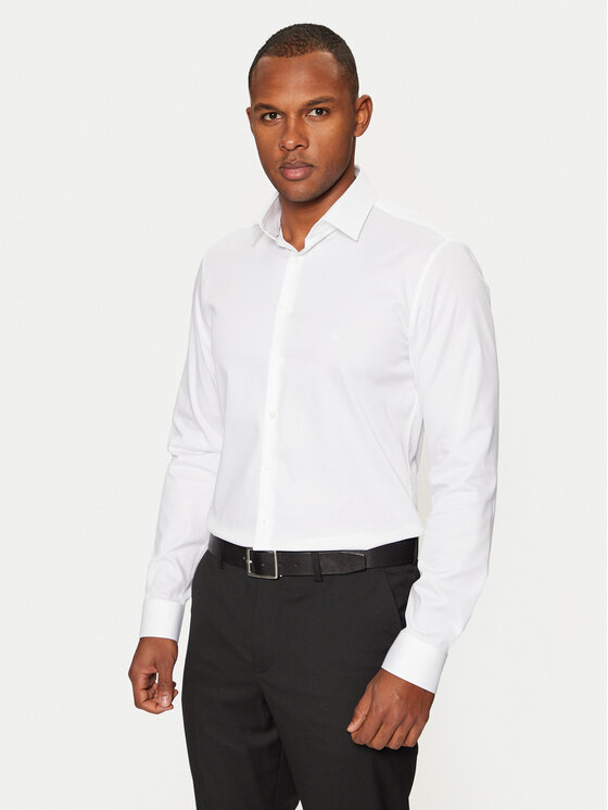 Calvin Klein Calvin Klein Сорочка K10K113863 Білий Slim Fit