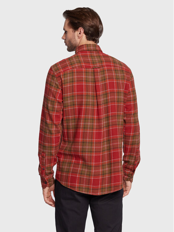 Camicia 20714943 Rosso Regular Fit