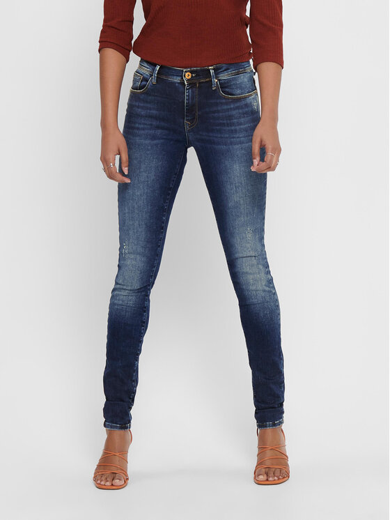 ONLY ONLY Jeansy Shape 15159137 Tmavomodrá Skinny Fit