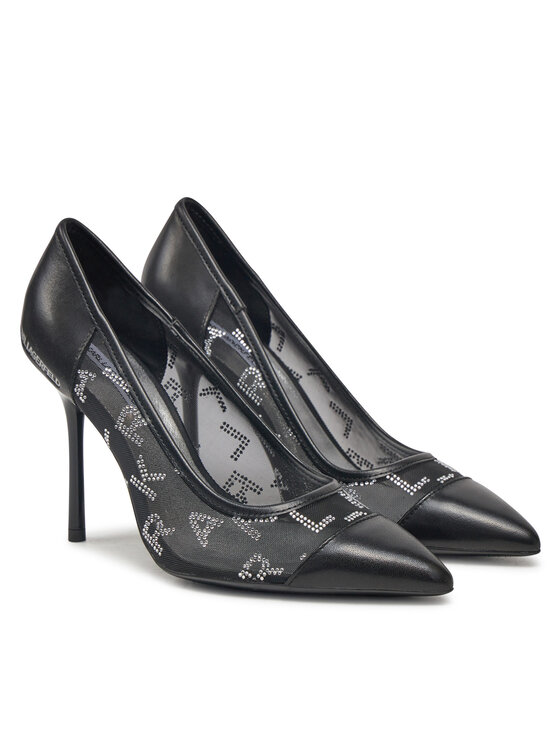 KARL LAGERFELD KARL LAGERFELD Pantofi cu toc subțire Sarabande KL30925A Negru
