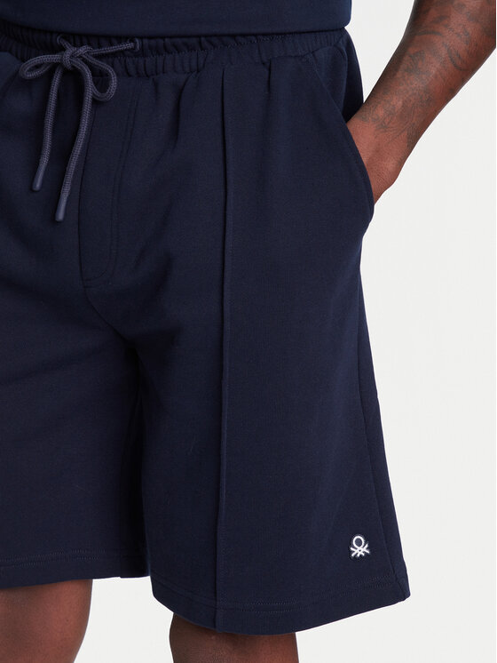 United Colors Of Benetton United Colors Of Benetton Sportske kratke hlače 342ZU900X Tamnoplava Regular Fit