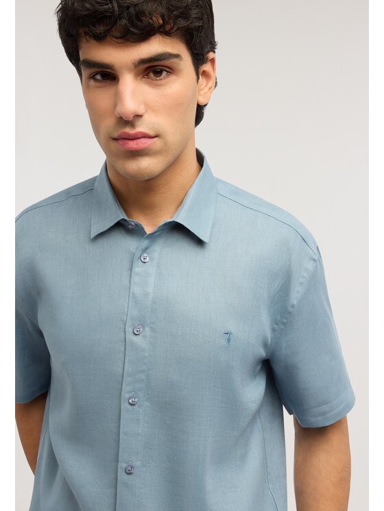 Trussardi Trussardi Koszula 5027N000034N024 Turkusowy Regular Fit