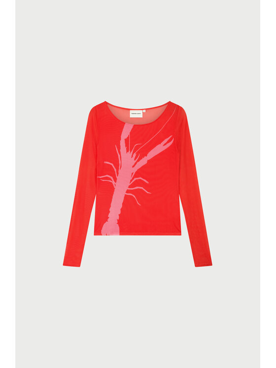 Fabienne Chapot Fabienne Chapot Top 5971-1797-173 Czerwony Slim Fit