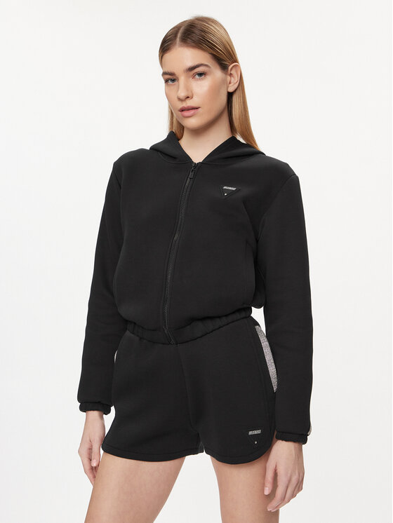 Guess Guess Світшот Kiara V4GQ15 FL04P Чорний Regular Fit