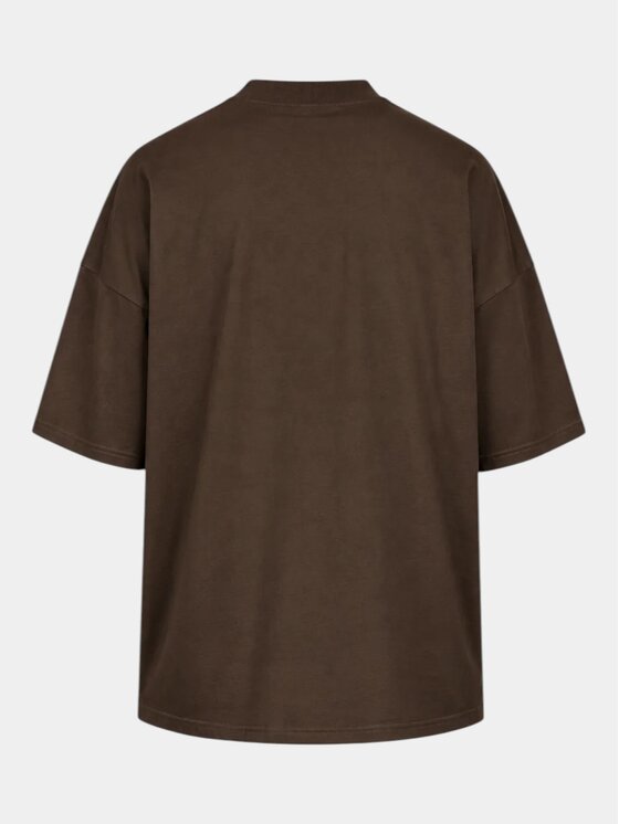 MADE BY SOCIETY MADE BY SOCIETY T-Shirt L’Essentiel - T17471 Brązowy Basic Fit