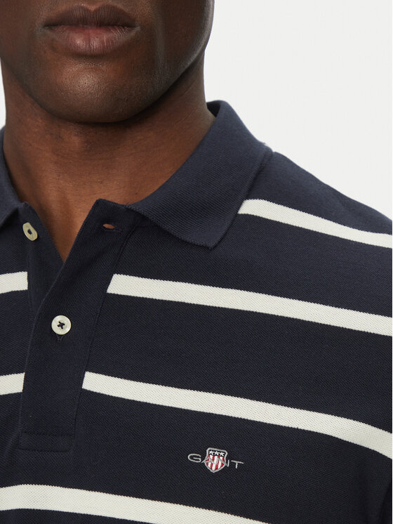 Gant Gant Polo 2014022 Granatowy Regular Fit