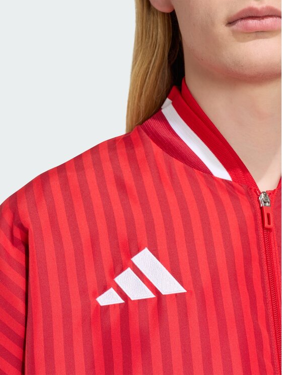 adidas adidas Kurtka wielofunkcyjna FC Bayern Muenchen Stadium Czerwony Loose Fit