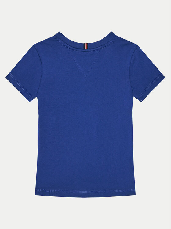 Tommy Hilfiger Tommy Hilfiger T-Shirt KB0KB09350 S Niebieski Regular Fit