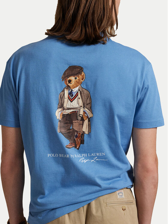Polo Ralph Lauren Polo Ralph Lauren T-Shirt 710P00084001 Niebieski Custom Slim Fit