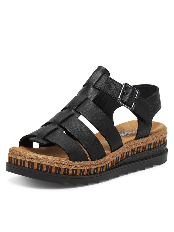 Rieker Rieker Sandalen V7904-00 Schwarz
