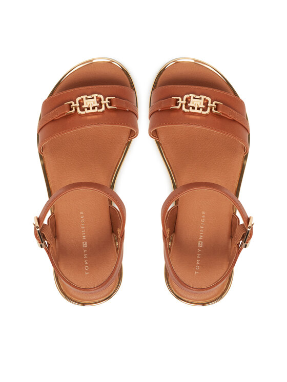 Tommy Hilfiger Tommy Hilfiger Sandały T3A2-33778-0326 M Brązowy