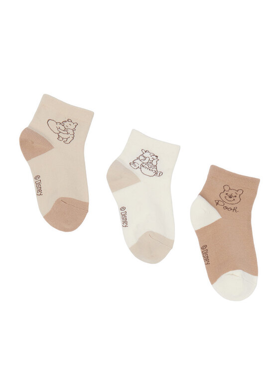 Winnie The Pooh Winnie The Pooh Dlhé ponožky CEO-ACCCS-AW26-231WTP(3-PACK) Béžová