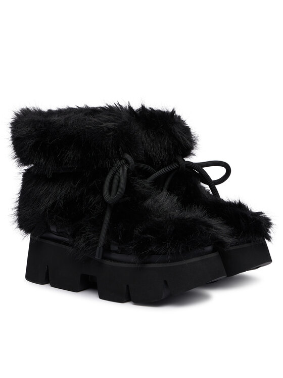 United Nude United Nude Sniego batai Stomper Fur Boot 1104801120 Juoda