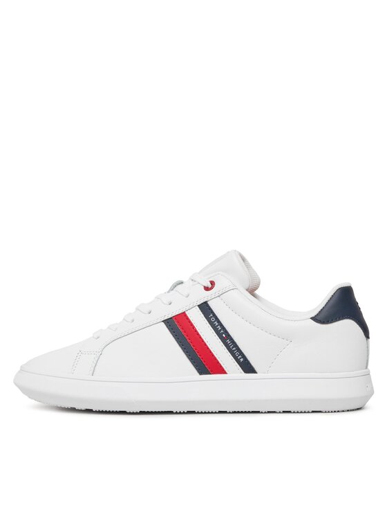 Tommy Hilfiger Tommy Hilfiger Sneakersy Essential Leather Cupsole FM0FM04921 Biela