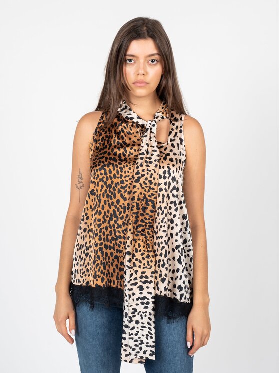 Liu Jo Liu Jo Top senza spalline 5F2049 T4683 Marrone Slim Fit