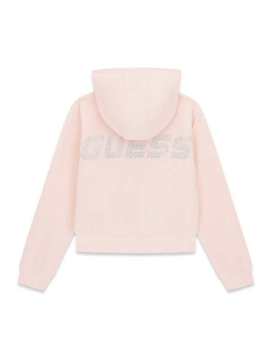 Guess Guess Mikina J6GQ07 KF712 Světle růžová Relaxed Fit