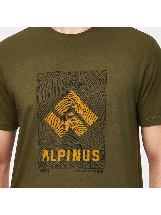 Alpinus Alpinus T-Shirt Tarnica Khaki Regular Fit