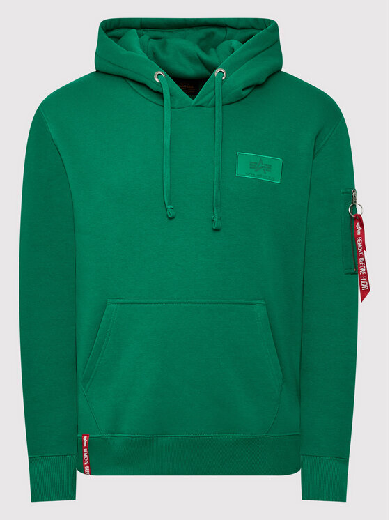 Alpha Industries Alpha Industries Bluza Back Print 178318 Zielony Regular Fit