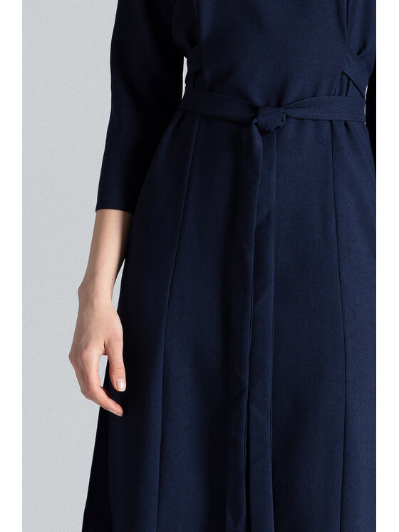 FIGL FIGL Sukienka M631 Granatowy Regular Fit