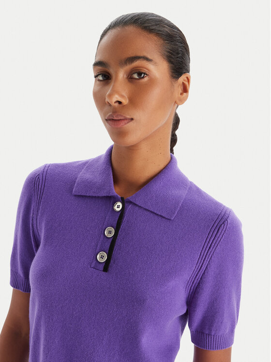 PINKO PINKO Polo majica Gorgona 105450 A2Q9 Vijolična Regular Fit