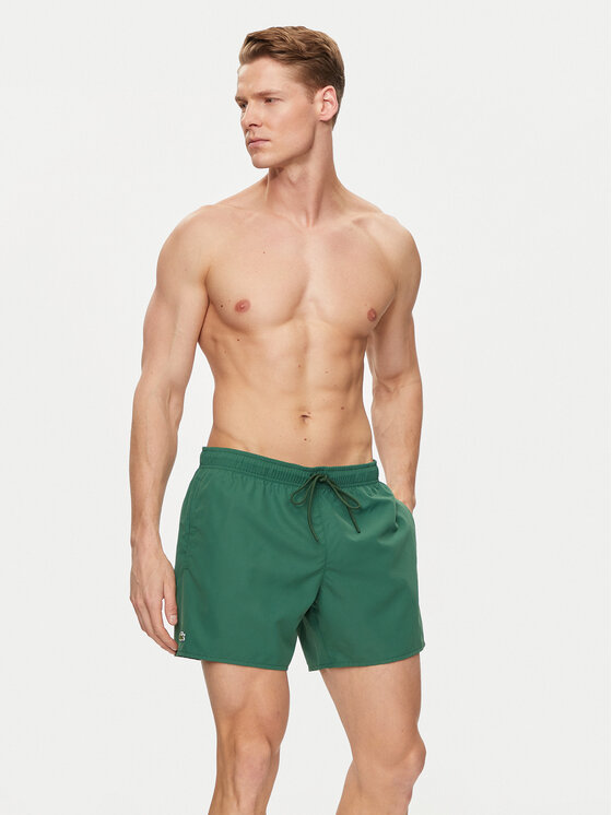 Lacoste Lacoste Plavecké šortky MH6270 Zelená Regular Fit