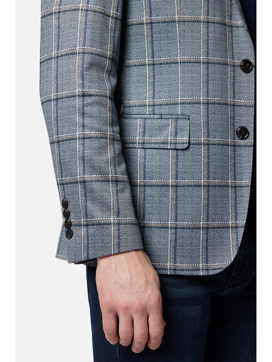 Lancerto Lancerto Marynarka Cincinnati MA131124000007 Szary Slim Fit