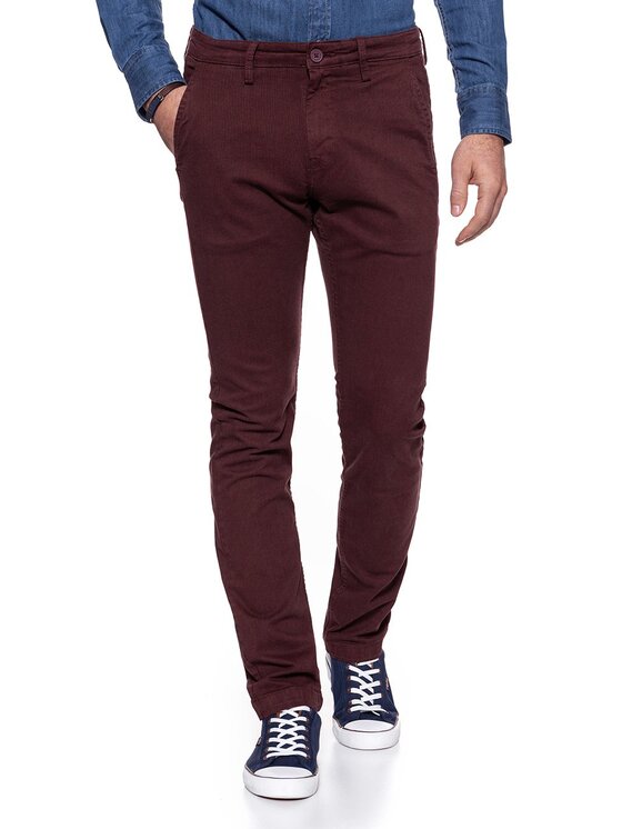 Lee Lee Pantaloni chino CHINO Rosso Slim Fit