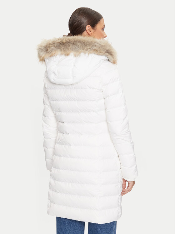 Tommy Jeans Tommy Jeans Cappotto invernale Essential DW0DW18864 Bianco Slim Fit