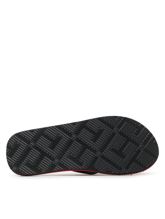 Tommy Hilfiger Tommy Hilfiger Джапанки Massage Footbed FM0FM04474 Черен