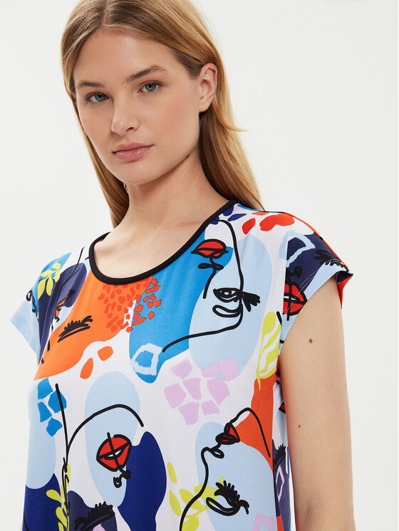 Joseph Ribkoff Joseph Ribkoff Tricou 241308 Colorat Regular Fit