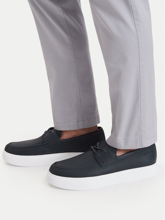 Calvin Klein Calvin Klein Poolsaapad Hybrid Clean Boat Shoe Lth HM0HM02233 Tumesinine