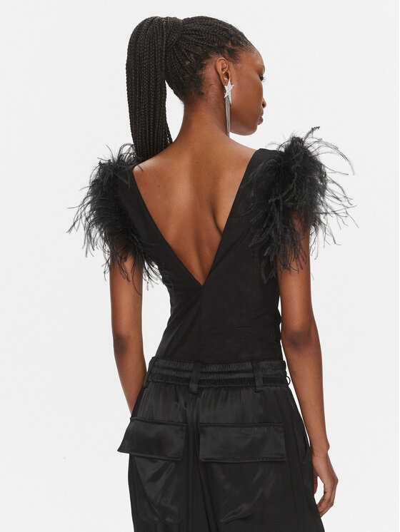 PINKO Pinko Bodijs Buttafuoco Body. 102836 A1JQ Melns Slim Fit