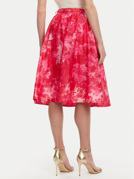 Fracomina Fracomina Trapéz szoknya FR25SG2012W775U6 Rózsaszín Flare Fit