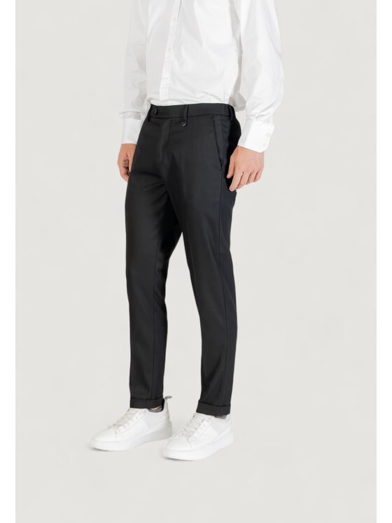 Antony Morato Antony Morato Παντελόνι chino RAD SLIM ANKLE LENGHT FIT TWILL Μαύρο Slim Fit
