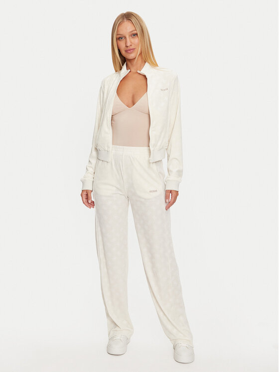 Guess Guess Majica dugih rukava V4BQ04 KCHS2 Écru Regular Fit