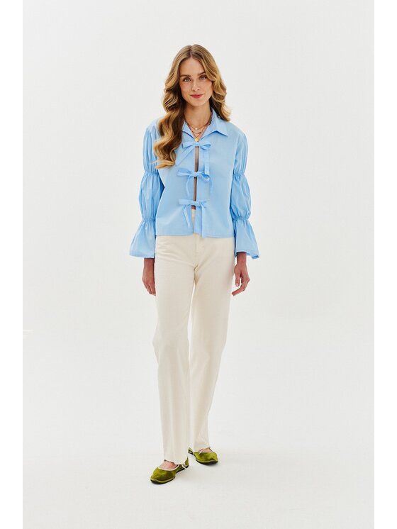NAOKO NAOKO Košeľa Blue Cloud Modrá Regular Fit