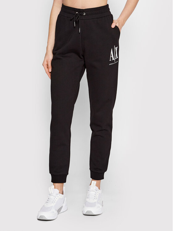 Armani Exchange Teplákové nohavice 8NYPCX YJ68Z 1200 Čierna Regular Fit