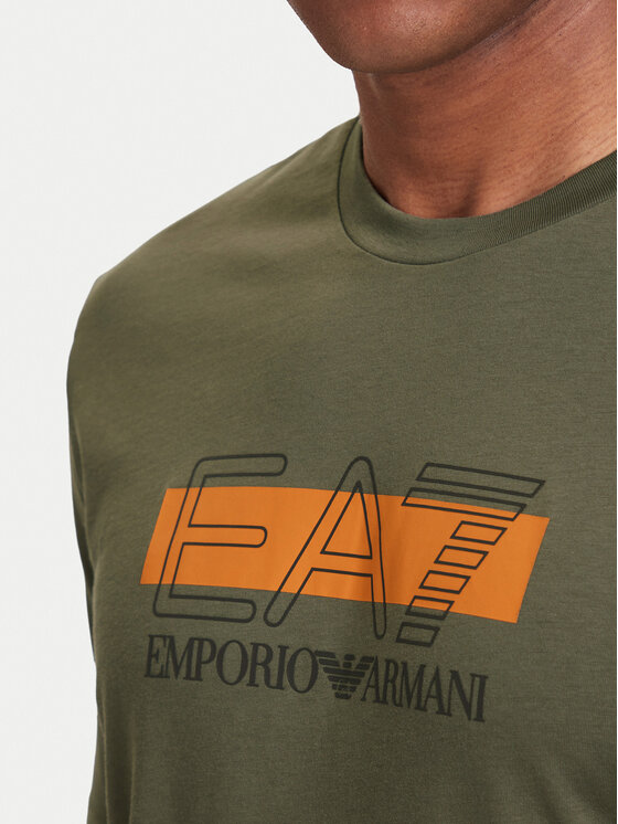 EA7 Emporio Armani EA7 Emporio Armani Marškinėliai 7M002415 AF10375 U7014 Žalia Regular Fit