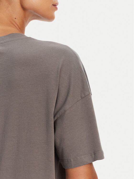 Noisy May Noisy May T-Shirt Ida 27034417 Szary Relaxed Fit