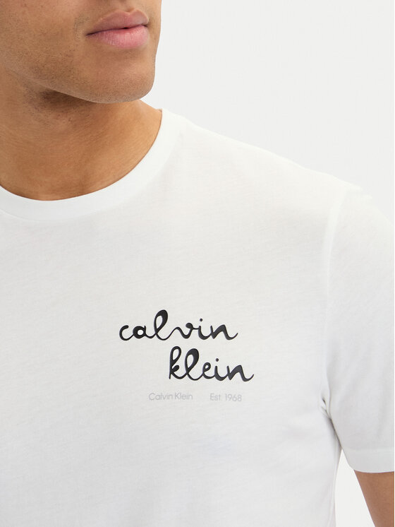 Calvin Klein Jeans Calvin Klein Jeans Tricou LV04RG837G Alb Regular Fit