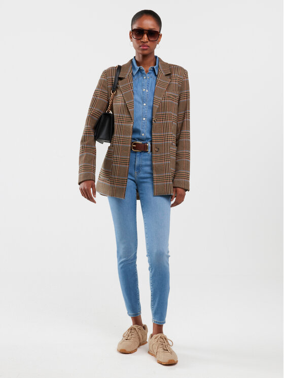 BIG STAR BIG STAR Jeansy MELINDA HIGH WAIST Niebieski Skinny Fit