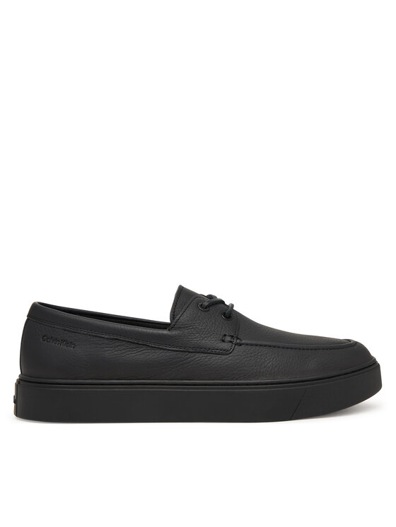 Calvin Klein Calvin Klein Félcipő Hybrid Clean Boat Shoe Lth HM0HM02233 Fekete