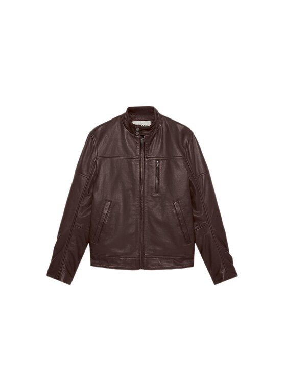 Trussardi Trussardi Kurtka skórzana R301M000004N023 Brązowy Regular Fit