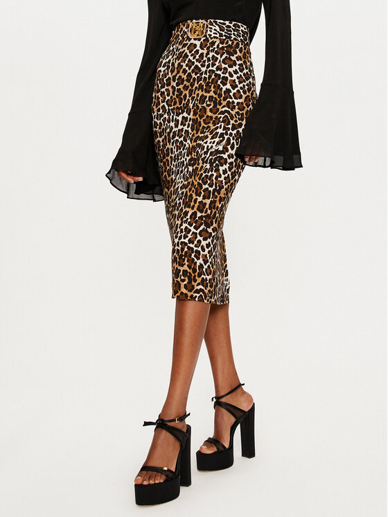 Elisabetta Franchi Elisabetta Franchi Φούστα pencil GO-069-47E1-V380 Καφέ Slim Fit