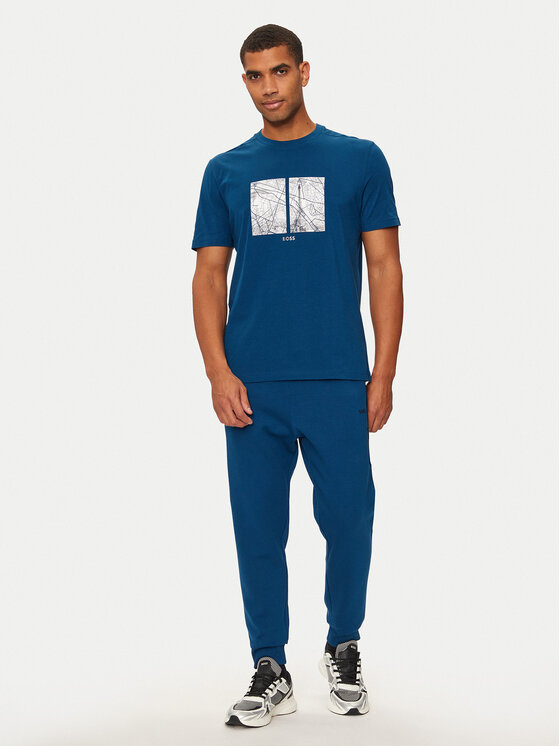 BOSS Boss T-shirt 50532427 Plava Regular Fit