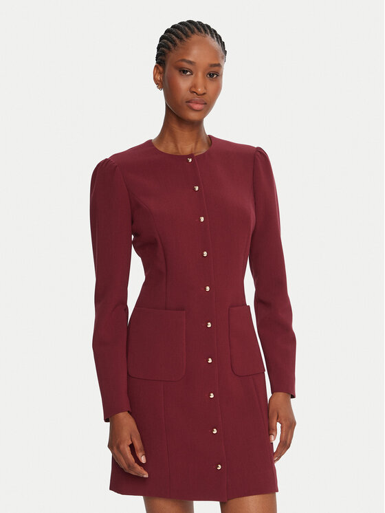 French Connection French Connection Коктейльна сукня 71ZEU Бордовий Regular Fit